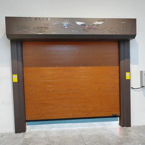 Portões de Garagem Automáticos de Aço Personalizados de Alta Qualidade com Design Industrial e Proteção Contra Vento - Product Image 3