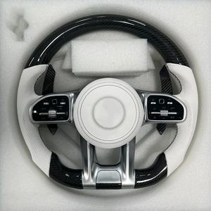 Volant en fibre de carbone de haute qualité pour <span class=keywords><strong>Mercedes</strong></span> Benz W246 2023 <span class=keywords><strong>2022</strong></span> B200 CLA E220 <span class=keywords><strong>AMG</strong></span> CLE, accessoires intérieurs de voiture - Product Image 2