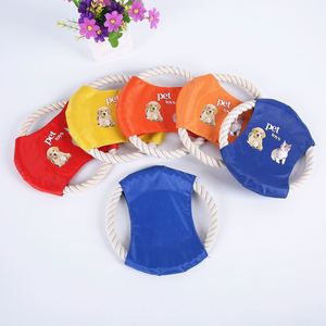 Juguete Masticable Interactivo para Perros con Logotipo Personalizado, Resistente a Mordidas, Juguete de Entrenamiento, Juguete de Cuerda de Algodón, Disco Volador para Cachorros - Product Image 2