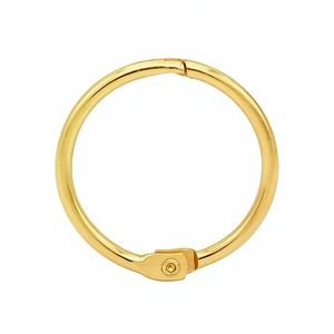 YIWANG 1,2 pulgadas oro Metal hojas sueltas libro anillos 32mm artesanía foto DIY carpeta Clip anillos - Product Image 1