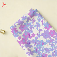 Tissu popeline en coton pur léger avec motif floral numérique pour chemise de fille/garçon