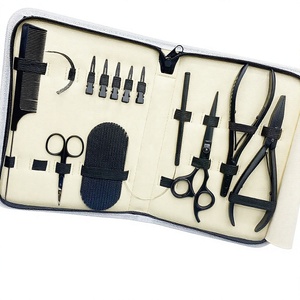Kit de Herramientas para Extensiones de Cabello Nomex International de Acero Inoxidable Ecológico y Sostenible con Recubrimiento de Color Negro Mate para Estudiantes - Product Image 1