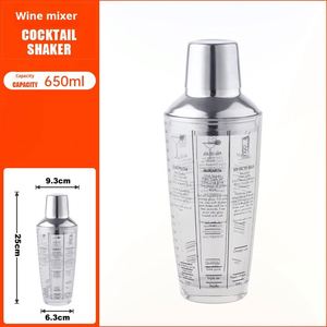 Shaker à cocktails en acier inoxydable de qualité supérieure 550 ml, style européen, shaker à cocktails 3 étapes, accessoires de bar, ensemble de shakers à cocktails - Product Image 4