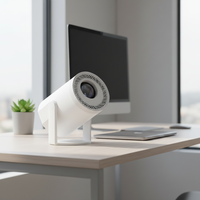 Mini projecteur portable TURN1 Android 14 WiFi6 LED 4K avec haut-parleurs intégrés - Cinéma maison et design compact