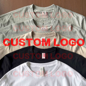 เสื้อยืดผู้ชายคอตตอน 100% 220gsm ทรงปกติ พิมพ์ลายโลโก้ตามสั่ง ขายส่ง เสื้อยืดเปล่าสำหรับผู้ชาย รับผลิตแบบ OEM เสื้อลำลองใส่ได้ทุกวัน - Product Image 1