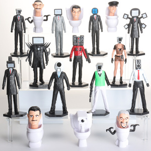 Toilet Man And Monitor Man Action Figures Titan Speaker Man Vs Tv Man Doll <b>Models</b> Unisex 14 Years Up - Product Image 4