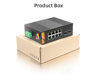Switch Ethernet Industrial de Alta Calidad Sin Administración, 8 Puertos RJ45, Capacidad de 20G, Riel DIN, 2 Conexiones SFP LAN, Full-Duplex