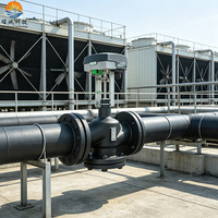 Katup Kontrol Listrik Besi Cor HVAC OEM Schneider DN65-DN150 Tegangan AC24V Floating untuk Air