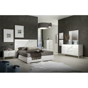 NOVA Design in marmo bianco testiera lucida pittura <span class=keywords><strong>letto</strong></span> <span class=keywords><strong>con</strong></span> stile minimalista stile moderno <span class=keywords><strong>camera</strong></span> <span class=keywords><strong>da</strong></span> <span class=keywords><strong>letto</strong></span> set mobili - Product Image 1