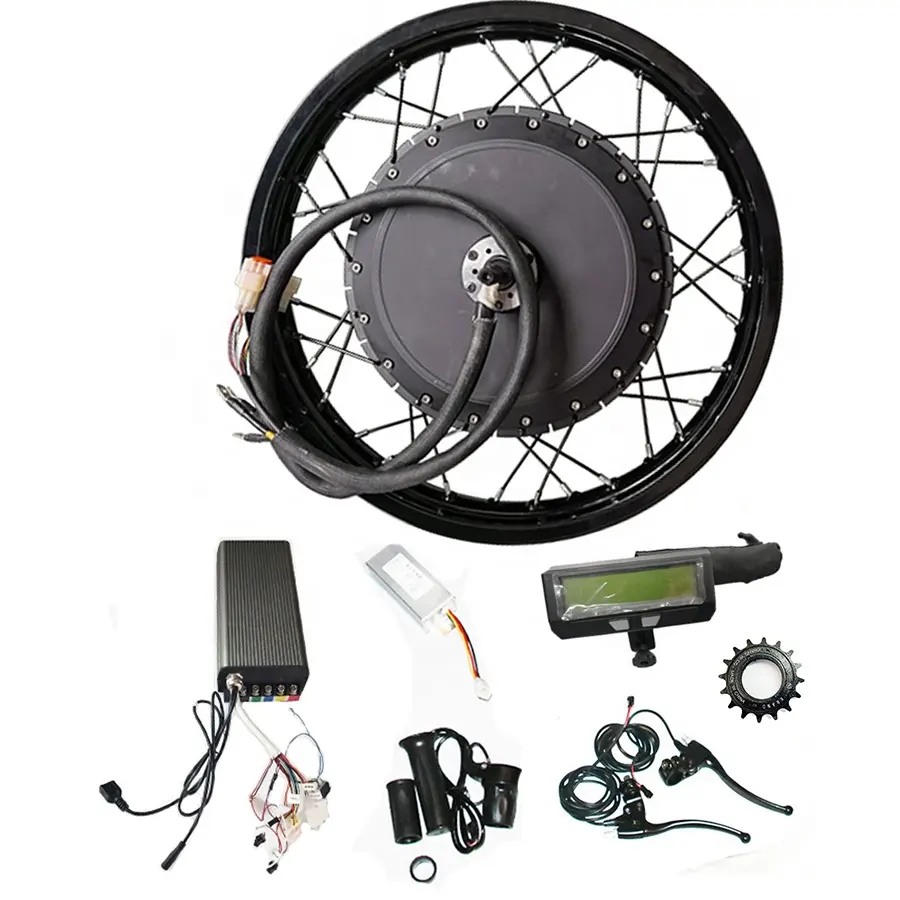 Kit de motor elétrico programável qs, alta potência, 72v, 12000w, para bicicleta enduro ebike e