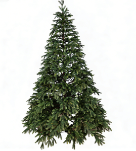 Sapin de Noël artificiel réaliste de 6/7/8 pieds, branches complètes, aiguilles en PE floquées, lumières <span class=keywords><strong>LED</strong></span> |   Décoration de Noël d'intérieur haut de gamme - Product Image 2