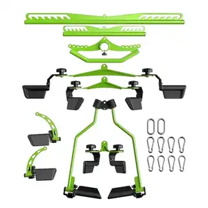 Grip LAT Pull Down Bars Cable Machine Attachment Rowing T-bar V-bar Set Back Strength Training Handle Grips for Cable Machine