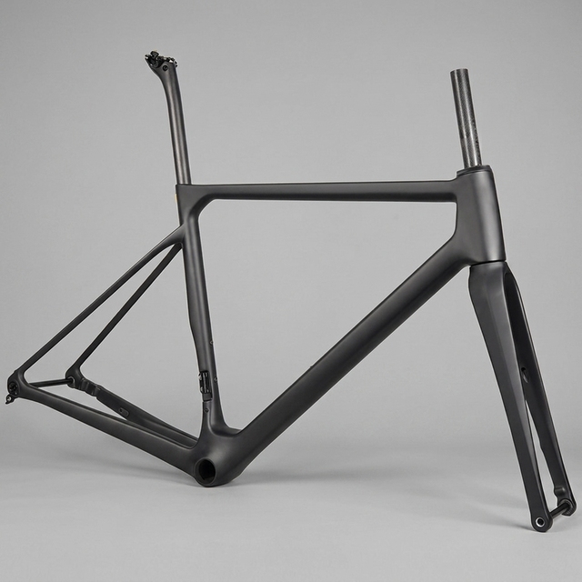 TOSEEK 700C Carbon Road Bike Frame Disc Brake Full Internal Cable Routing Aero Frameset Thru Axle Di2 Lightweight Racing Elite