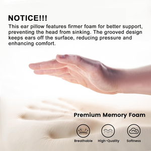 Venta al por mayor Almohadas en forma con piercings en la oreja, utilizadas para el dolor de oído y las úlceras por presión causadas por la inflamación del oído - Product Image 4