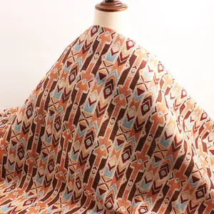 2023 Ethnic geometrical pattern upholstery woven yarn dyed jacquard fabric for cloth