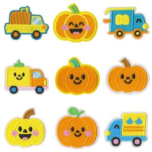 แพทช์ปักลายคอมพิวเตอร์รูปฟักทอง ซีรีส์สีสันต่างๆ สำหรับตกแต่งเสื้อผ้าในธีมฮาโลวีน - Product Image 2