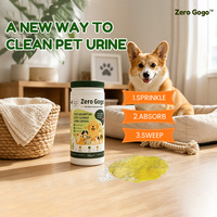 Poudre absorbante pour urine d'animaux Zero Gogo, poudre nettoyante pour urine de chien et de chat, pour sols durs, élimination des taches liquides d'animaux