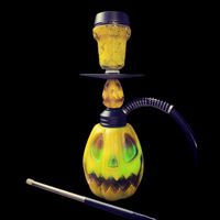 Mini Chicha Spéciale en Gros, Petite Chicha LED Colorée en Forme de Citrouille, Cadeau d'Halloween, Barre Lumineuse en Résine pour Chicha, pour les États-Unis