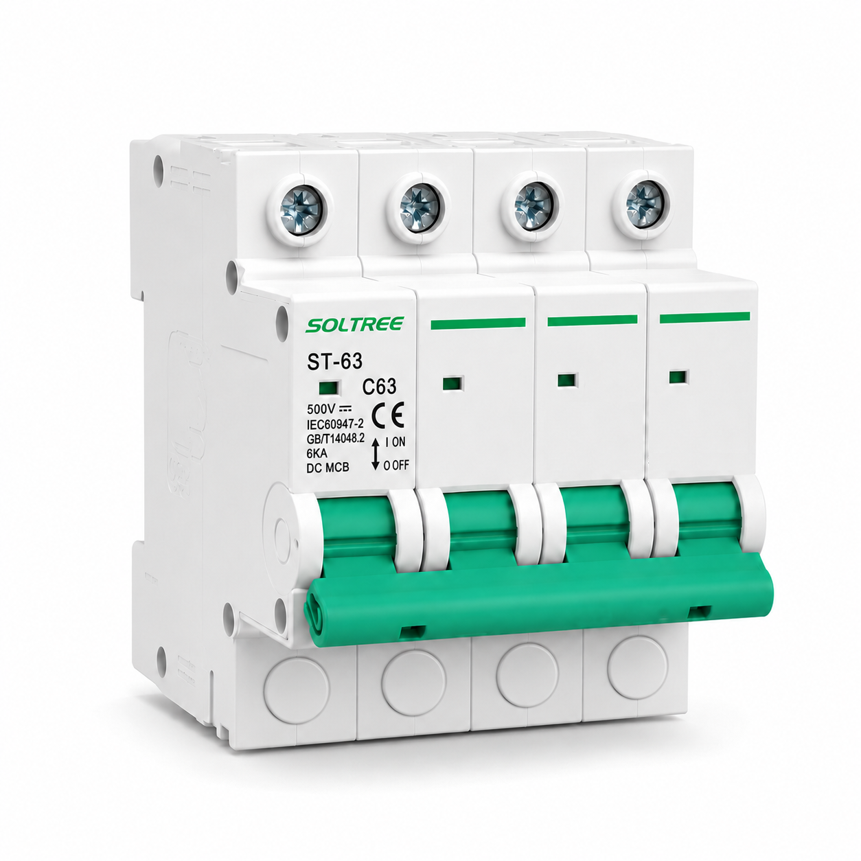 Solar DC Circuit Breaker 2P 500V 63A DIN Rail Miniature Circuit Breaker MCB for PV Solar Energy System · image 4