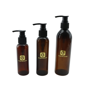 Luxury 1oz 2oz 4oz 5oz 8oz Round Shape Amber Pet Shampoo <strong>Plastic</strong> <strong>Squeeze</strong> <strong>Bottles</strong> with White Black Flip Disc Caps - Product Image 6
