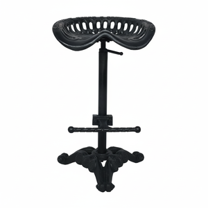 Chaise de bar haute en bois et fer de designer italien Meubles de salon et tabourets de bar bon marché pour la maison Hôtel Salle à manger - Product Image 1