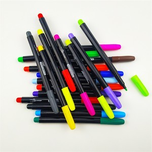 Marqueurs textiles promotionnels non toxiques Pointe de 6mm Encre permanente 30 couleurs pour tissu et papier - Product Image 1