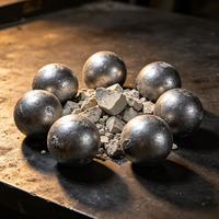Bille en acier forgé anti-fissuration, matériau de broyage pour broyeur de charbon, rondesse supérieure