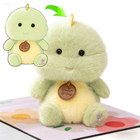 Uyeah CE EN71 CPC Peluche personnalisée mignonne de style anime, dinosaure bleu kawaii, jouet dinosaure dragon vert coloré, personnalisable pour cadeaux