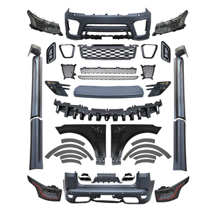 Coche kits de carrocería para <span class=keywords><strong>Range</strong></span> <span class=keywords><strong>rover</strong></span> <span class=keywords><strong>sport</strong></span> 2014-2017 Actualización del <span class=keywords><strong>SVR</strong></span> con parte trasera parachoques rejilla faros - Product Image 1