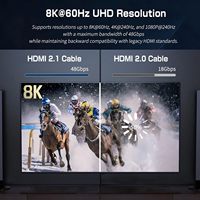 Conmutador HDMI 2.1 de Alta Calidad de Aleación de Aluminio 8K 60Hz 4K 240Hz 3x1 5x1 7x1, Adaptador Convertidor para Laptop y HDTV