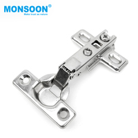 MONSOON Charnières dissimulées pour meubles de cuisine, charnières à fermeture amortie pour portes de placards et charnières pliantes pour meubles
