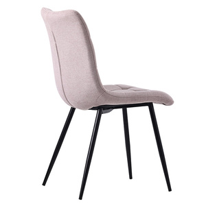 Sedia da Cucina Commerciale in Velluto Trapuntato Stile Mid-Century Moderno Italiano di Lusso, Campione Gratuito OEM per Sala da Pranzo - Product Image 4
