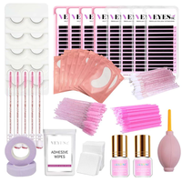 Kit de cils VEYES en gros, marque propre, fournitures de luxe de qualité supérieure, formation, kits d'extension de cils individuels DIY, professionnels