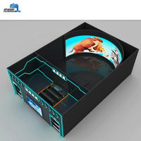Simulador de Vuelo JiaYi VR Sin Gafas, Simulador de Movimiento de Montaña Rusa 3D para Interiores/Exteriores, Más de 700 Juegos de Realidad Virtual, Capacidad Personalizable