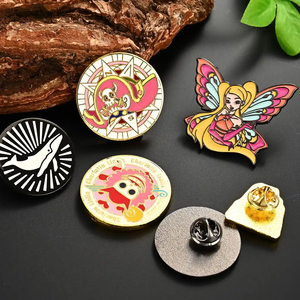 Custom Design Your Own Metal Crafts Golden Plated Clothing Hat Anime Metal Soft Hard Enamel Lapel Pins Custom Enamel Pin
