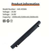Batterie d'ordinateur portable rechargeable A41-X550A pour Asus RR510CC X552LD F552EA P450VC, batteries pour ordinateur portable