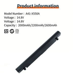 Batería Recargable para Portátil <span class=keywords><strong>A41</strong></span>-<span class=keywords><strong>X550A</strong></span> de Fábrica para <span class=keywords><strong>Asus</strong></span> RR510CC X552LD F552EA P450VC, Baterías para Notebook - Product Image 2