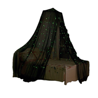 Dôme de lit pour enfants Princesse qui brille dans le noir, grande moustiquaire, tente de jeu pour berceau avec lumières étoiles, décoration de chambre