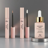 Sérum de croissance des cils testé par des dermatologues, formule aux extraits de plantes et à l'huile de ricin, résultats rapides, fabrication en marque privée, vente en gros