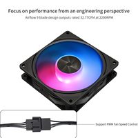 Ventilateurs de refroidissement pour PC Thermalright TL-P9-S 92 mm ARGB, silencieux, 4 broches, PWM, pour boîtier d'ordinateur