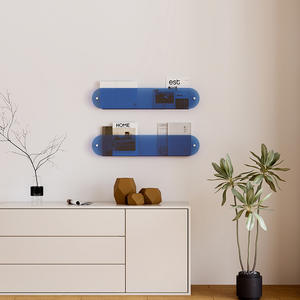 Italien Moderne Combinaison Magazine <span class=keywords><strong>Livre</strong></span> Photo Rack Transparent Single Board Mural Canapé Rack De Rangement Maison Simple - Product Image 4