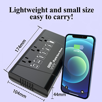 Convertisseur/adaptateur de voyage Foxcan 600W PD à onde sinusoïdale avec 4 ports USB pour ordinateur portable 220V vers 110V Prises UK/AU/EU/US