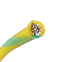 Fil industriel Purorigin 24AWG 600V PTFE haute température, cuivre souple multibrins plaqué argent, rectangulaire bicolore pour chauffage de bâtiment