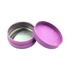 Boîte ronde en métal avec couvercle en <span class=keywords><strong>spirale</strong></span> à double couche pour tablettes d'accessoires de bonbons Conception à l'épreuve des enfants pour éviter toute ouverture involontaire - Product Image 2