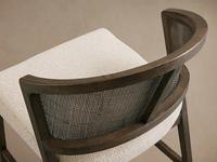 Chaise de bar pivotante réglable en bois massif avec base chromée moderne et durable, tabouret de comptoir intérieur en tissu avec structure en bois