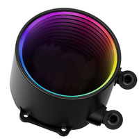 AGB 240mm Refroidisseur d'eau pour ordinateur de jeu Refroidisseur liquide CPU Boîtier de jeu Ventilateur de refroidissement par eau 240mm