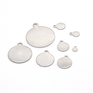 Collier pendentif DIY en forme de gourde ronde, accessoires de bijoux en acier inoxydable avec trou pour la fabrication de bijoux, petite, moyenne et grande taille - Product Image 5