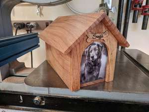 JUNJI ahşap Pet kül Urn köpek kulübesi Pet kremasyon çömleği toptan pençe baskılar ahşap ucuz ve en iyi ahşap Pet pencere çerçevesi çömleği 200 - Product Image 4