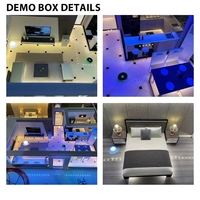 Boîte de démonstration pour vitrine de maison intelligente, support ODM et OEM pour imprimer votre logo sur la boîte et facile à transporter