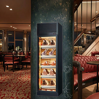 Simple-Porte-18 Degrés Boeuf Steak Ager Cabinet Hôtel Fine Dining Restaurant Vieillissement Congélateur Réfrigérateur Simple Température Viande